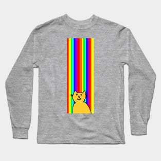 Gold at the end of the Rainbow is a Kitty Cat Long Sleeve T-Shirt